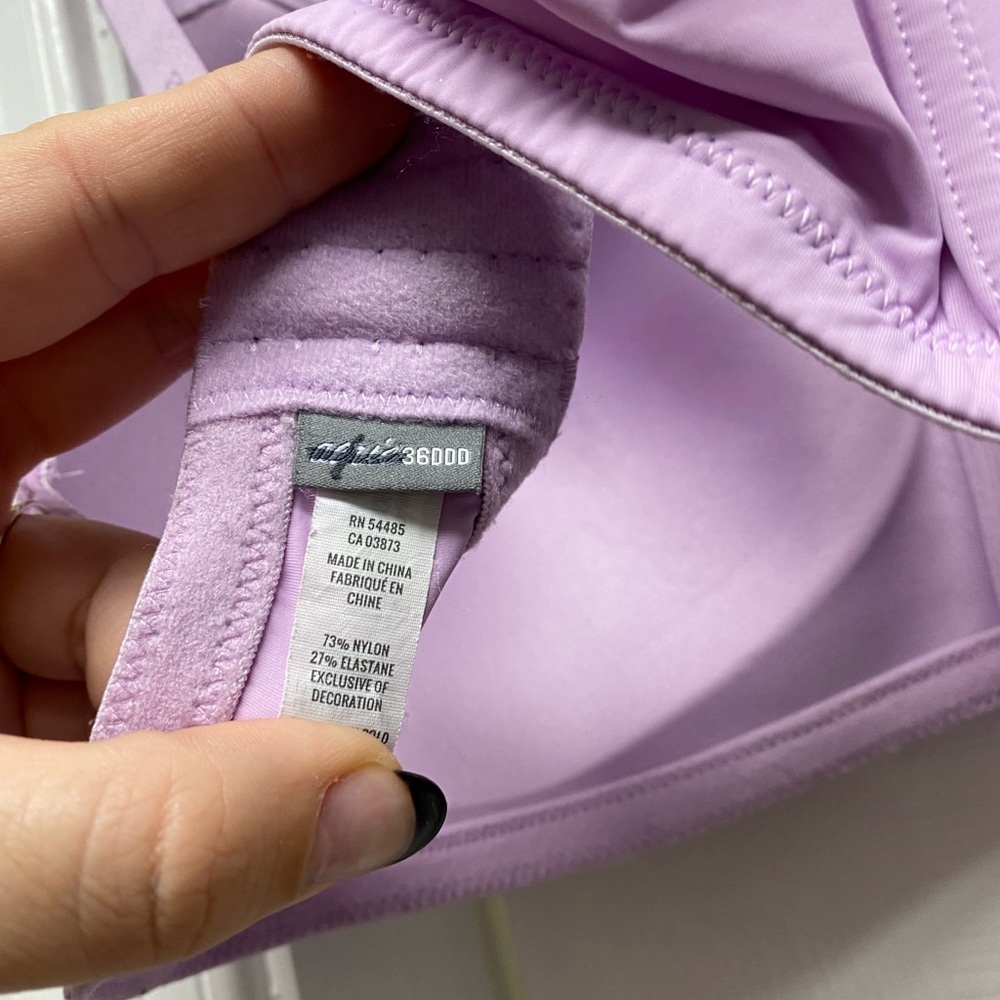 Aerie Lilac Lace Trimmed Wireless Bra 36ddd View 3